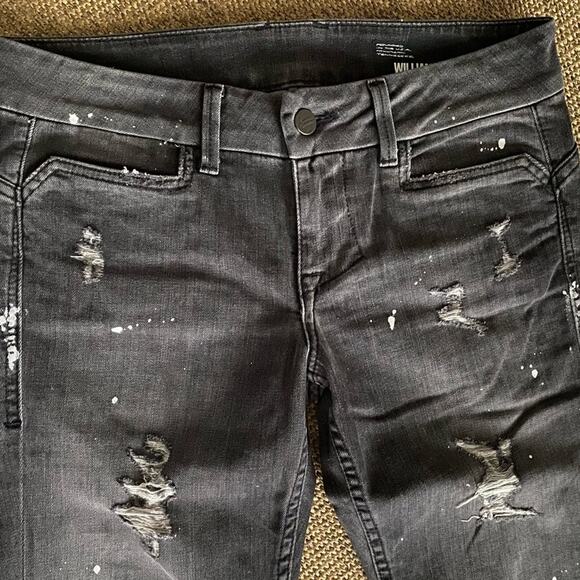 William Rast Savoy Skinny Distressed Black Jeans sz 29 NWOT - Picture 11 of 16